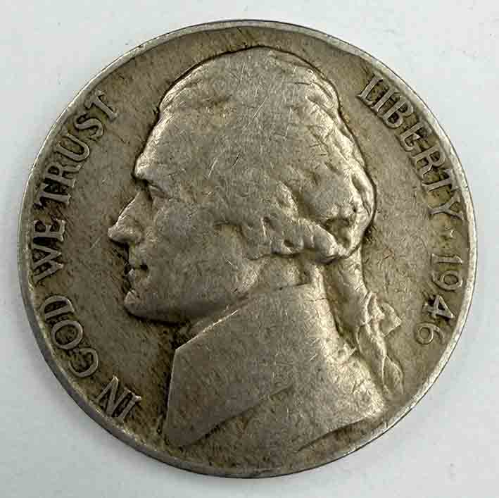 United States 5 cents Jefferson Nickel 1946 KM#A192