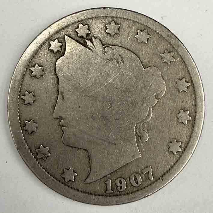 United States 5 cents Liberty Nickel 1907 KM#112