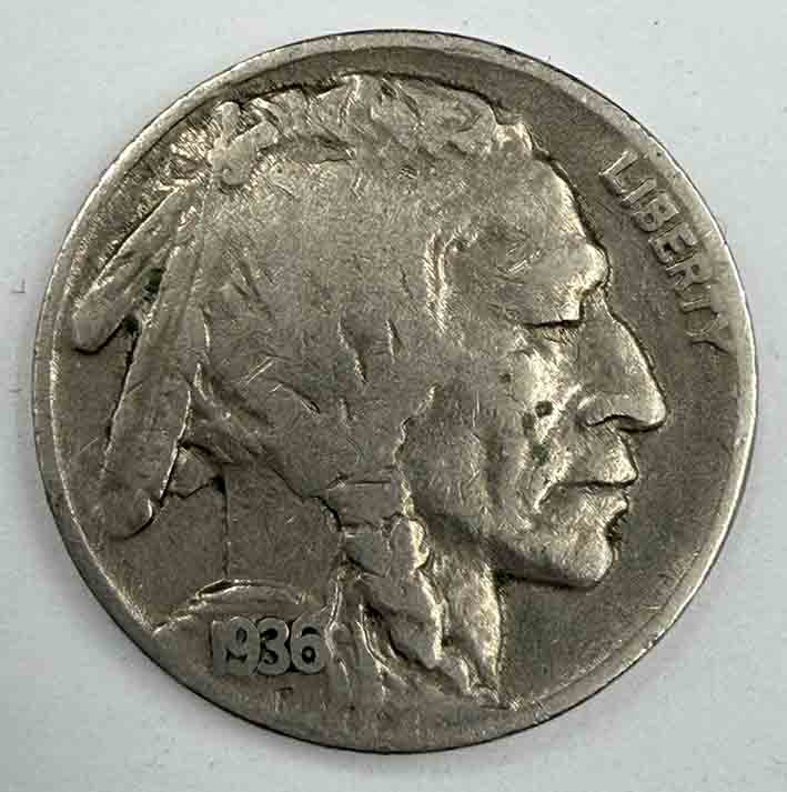 United States 5 cents Buffalo Nickel 1936 KM#134