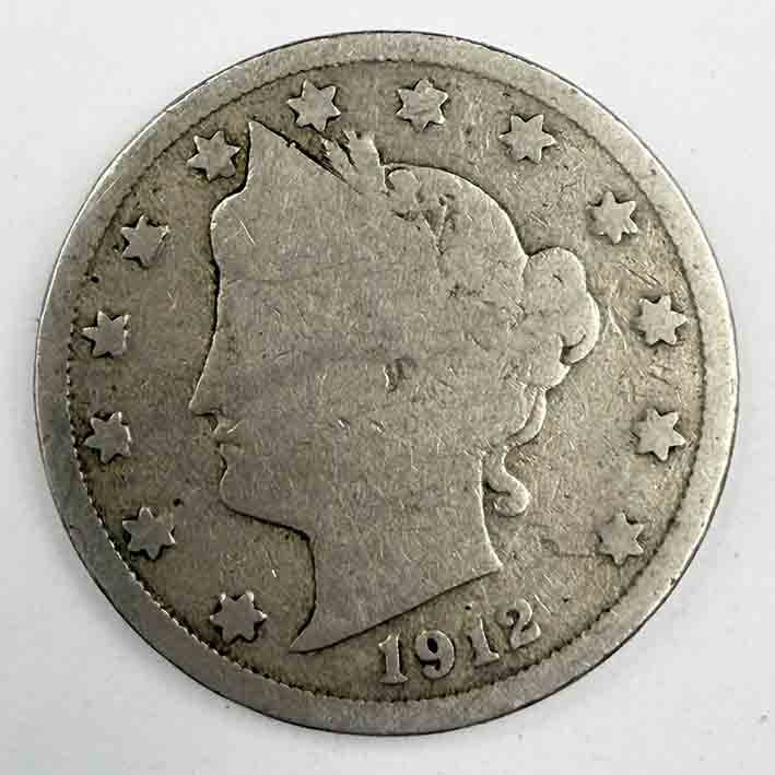 United States 5 cents Liberty Nickel 1912 KM#112 United States 5 cents Liberty Nickel 1912 KM#112