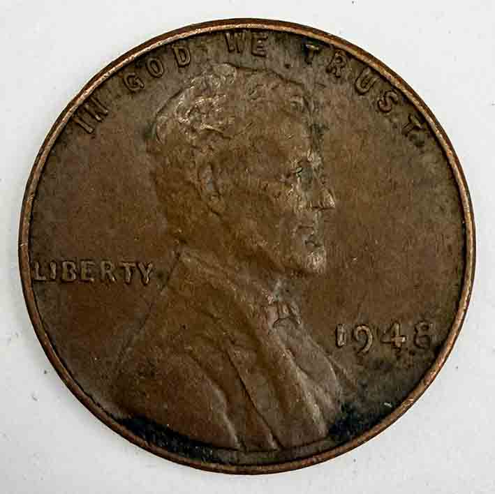 United States 1 cent Lincoln Cent 1948 KM#A132