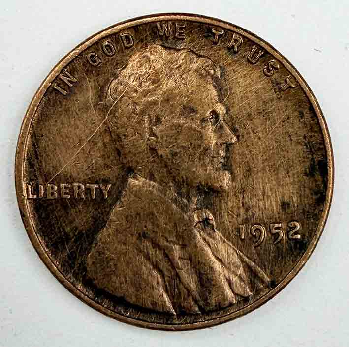 United States 1 cent Lincoln Cent 1952 KM#A132