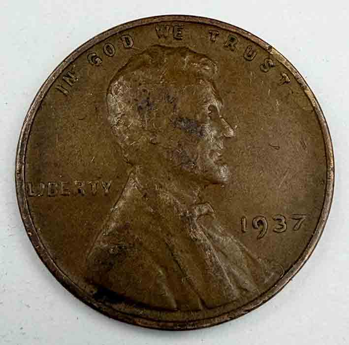 United States 1 cent Lincoln Cent 1937 KM#132