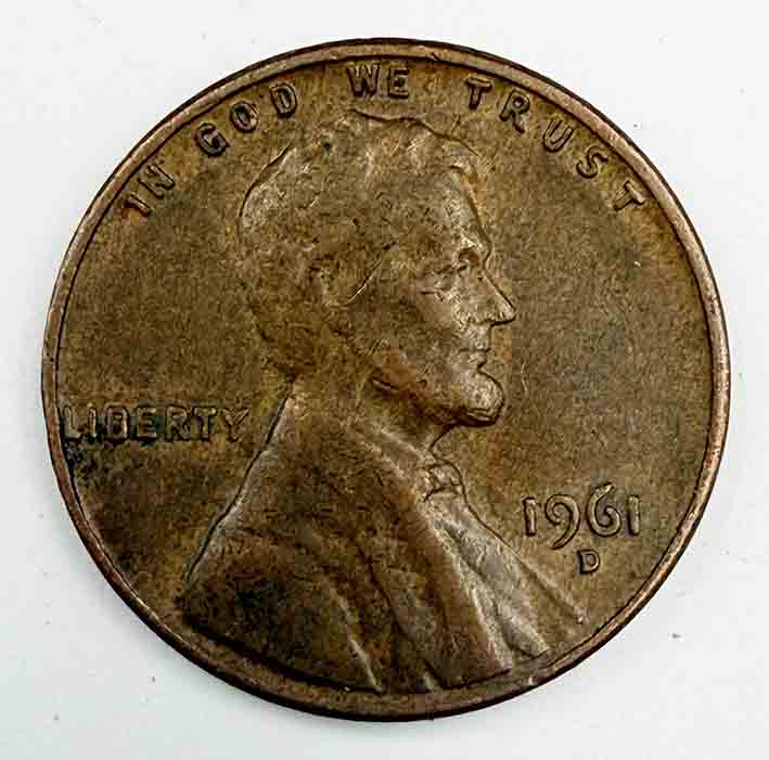 United States 1 cent Lincoln Cent 1961D KM#201