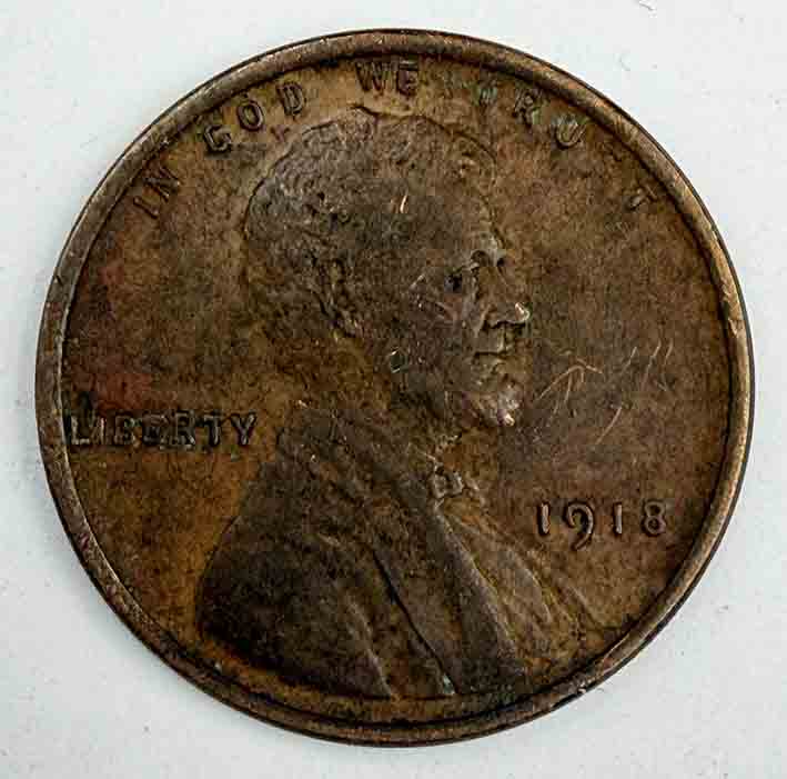 United States 1 cent Lincoln Cent 1918 KM#132