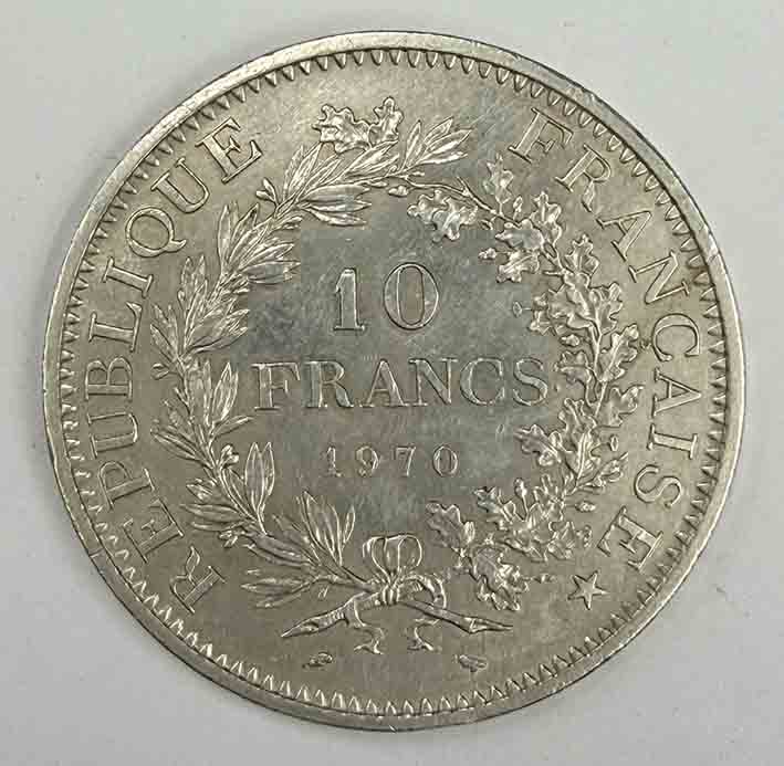 France 10 Francs 1970 KM#932