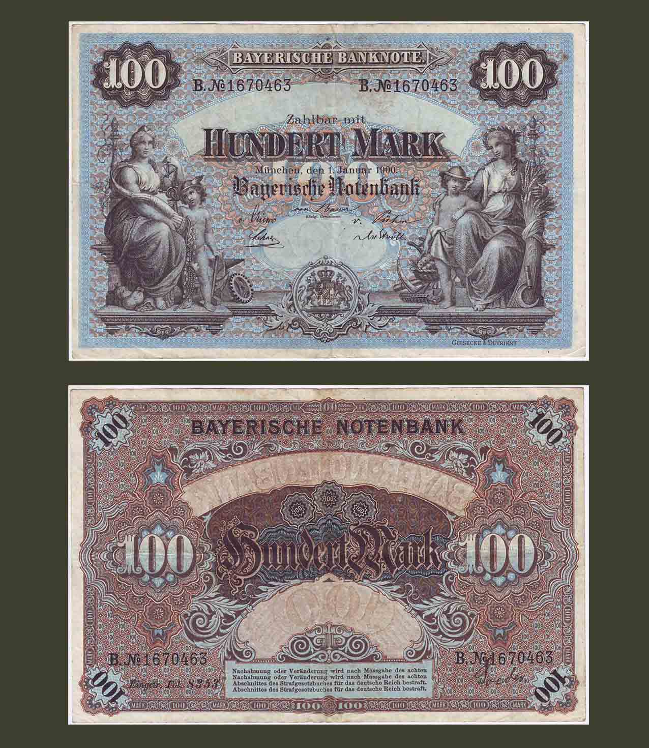 Germany 100 Mark 1900 XF