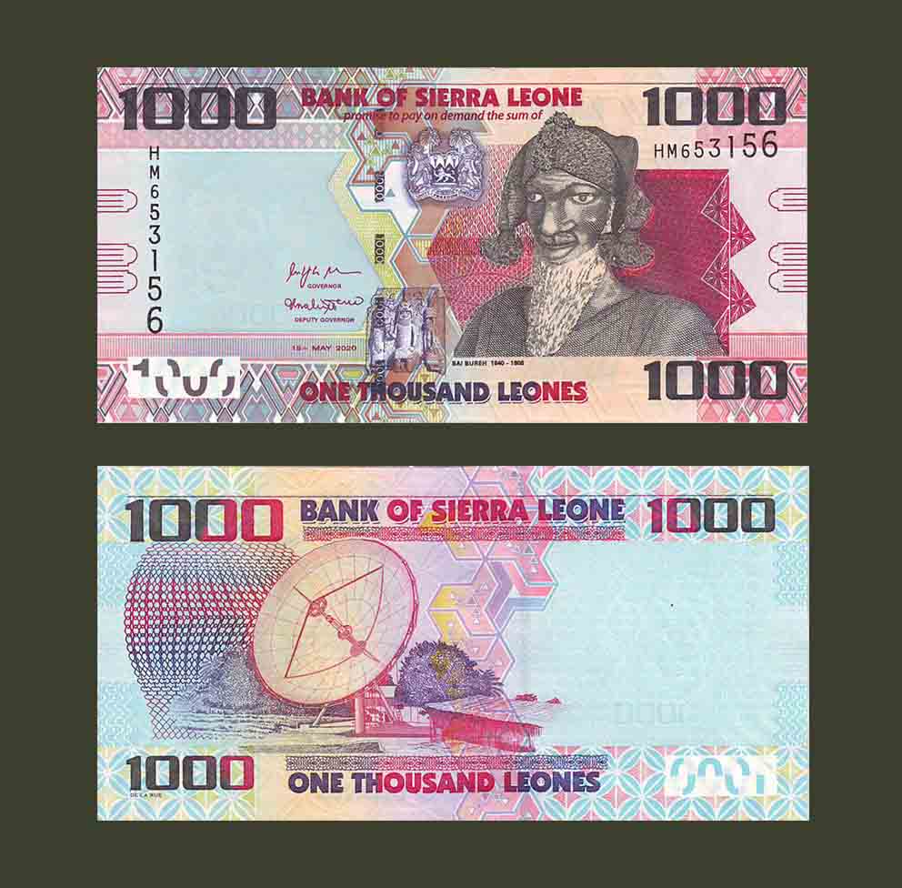 Sierra Leone 1000 Leones 2020 P30 UNC