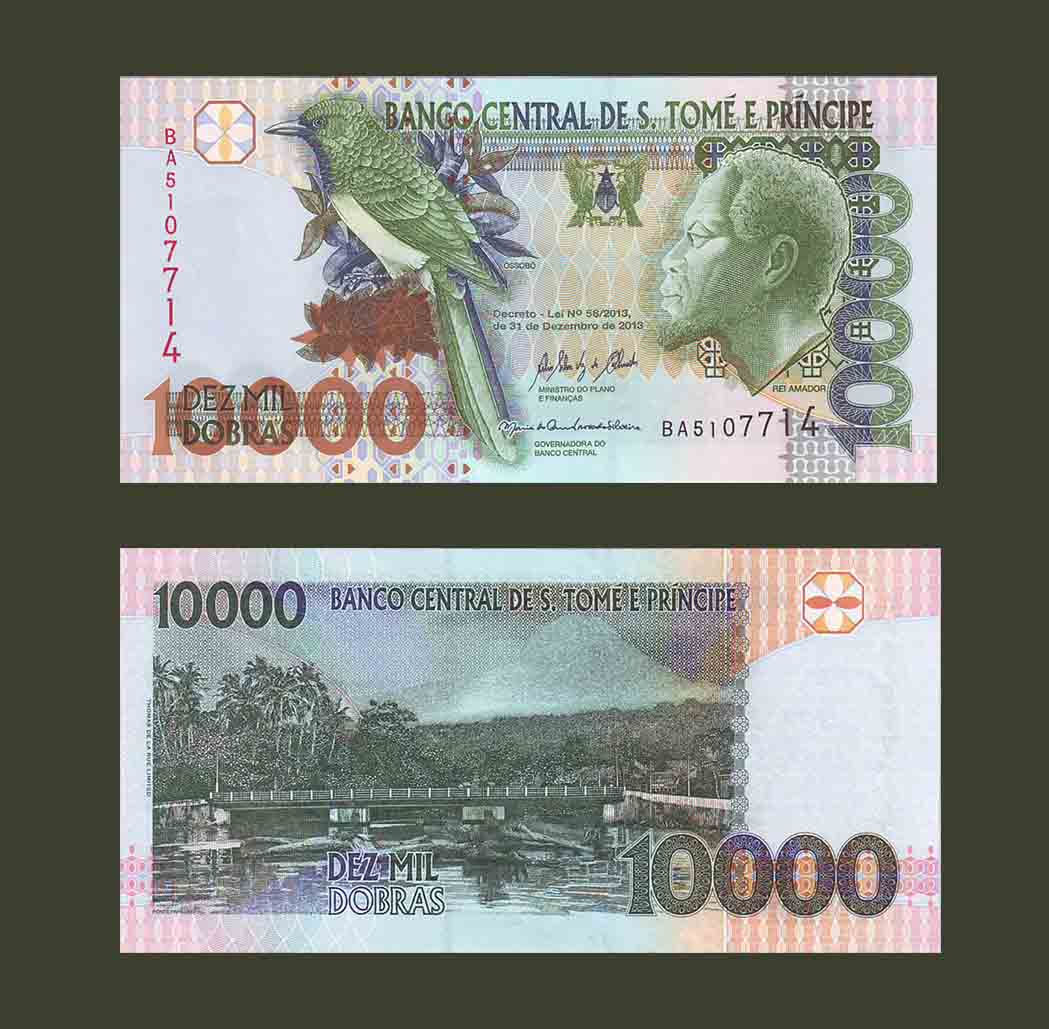 St.Tome & Principe 10000 Dobras 2013 P66 UNC