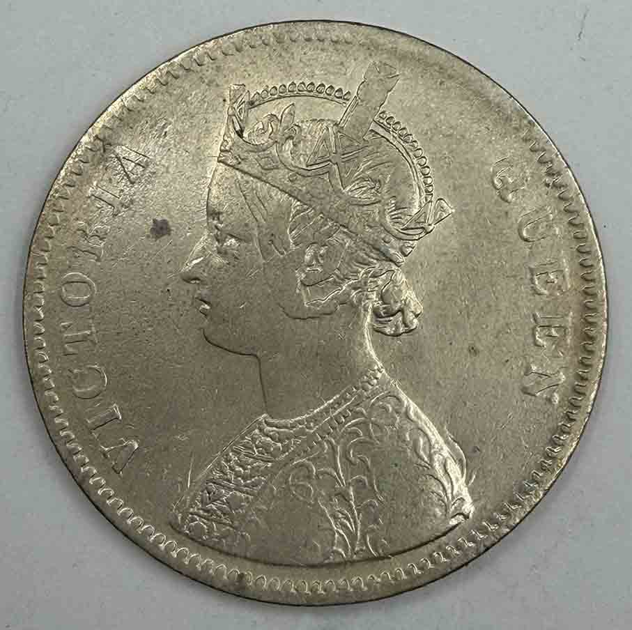 India 1 Rupee 1862 KM#473.1