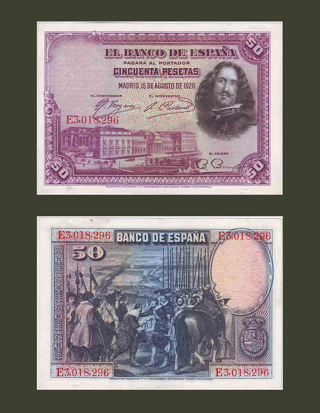 Spain 50 Pesetas 1928 P75c AU