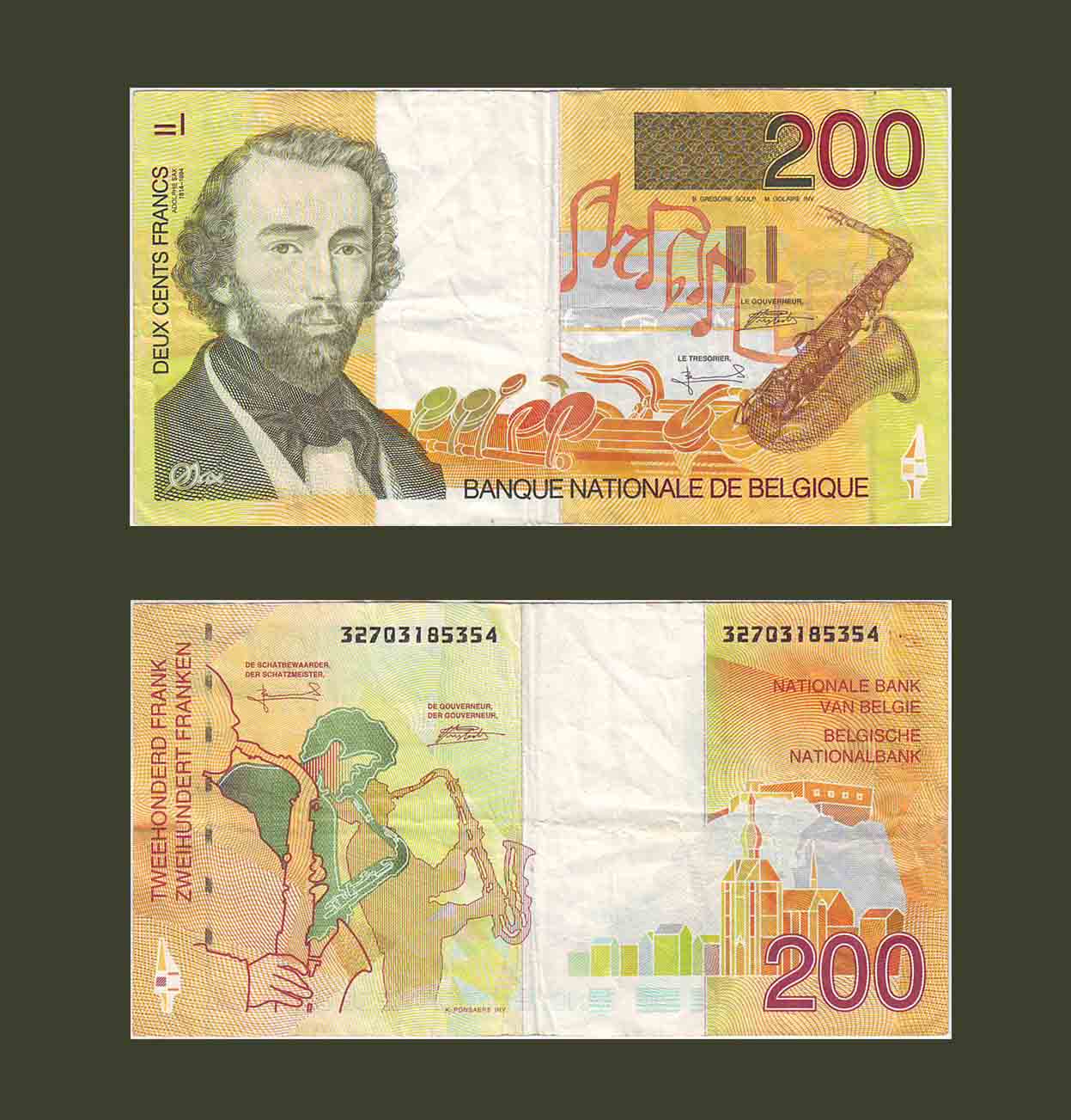 Belgium 200 Francs 1995 P148 VF+
