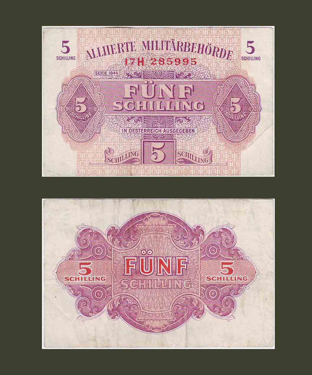 Austria 5 Schilling 1944 P105 XF