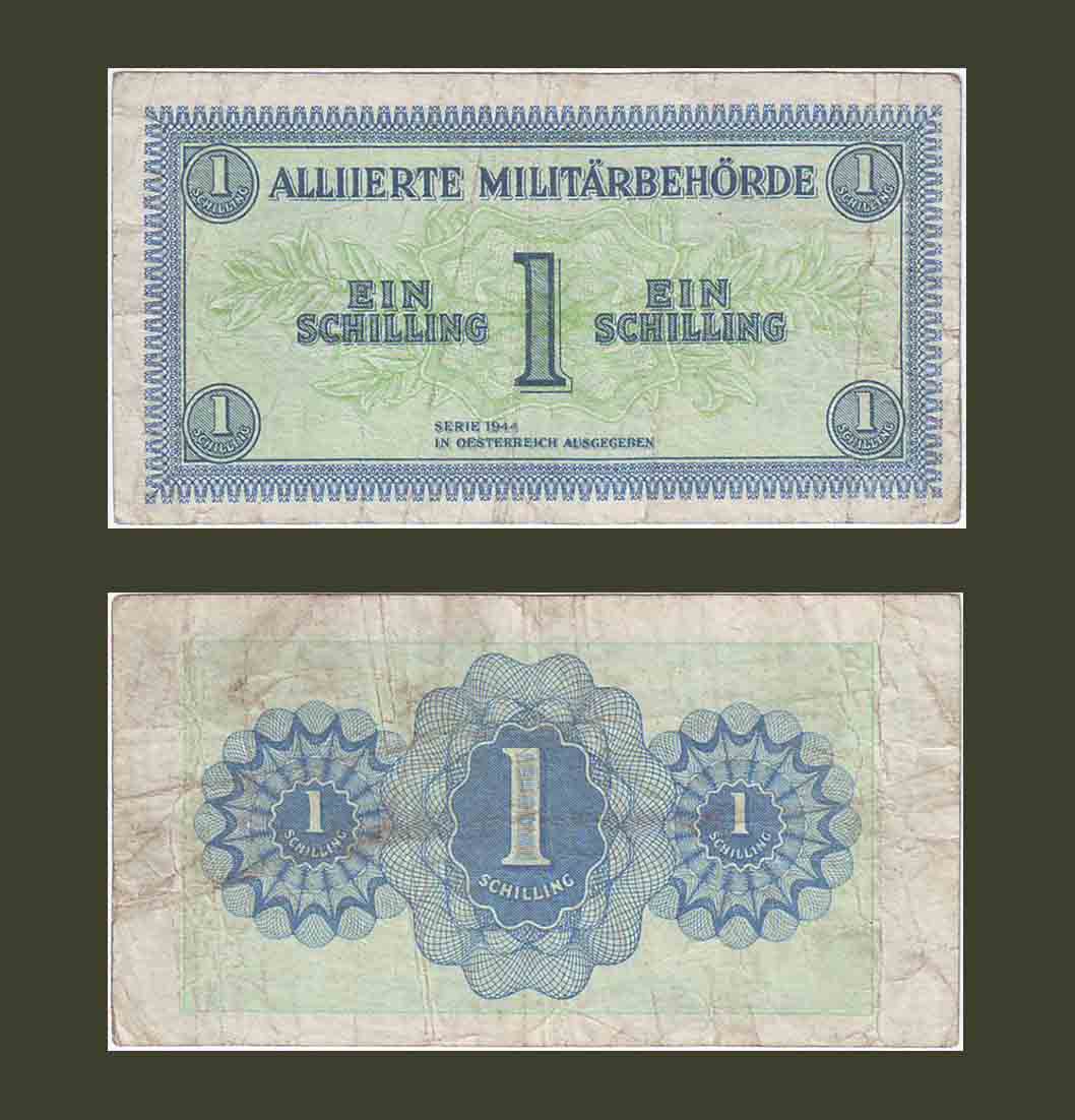 Austria 1 Schilling 1944 P103b VF