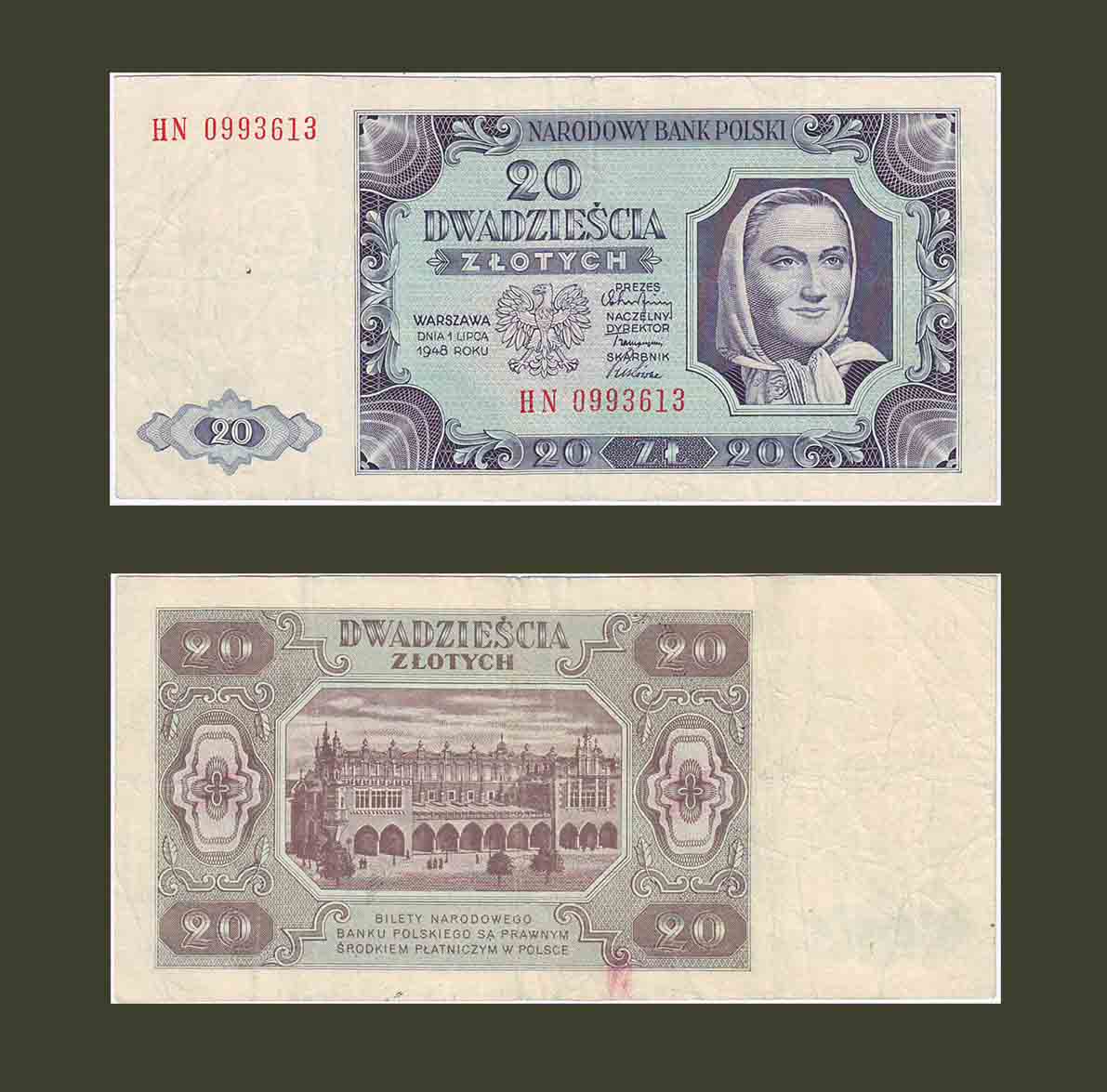 Լեհաստան 20 զլոտի 1948 P137 XF