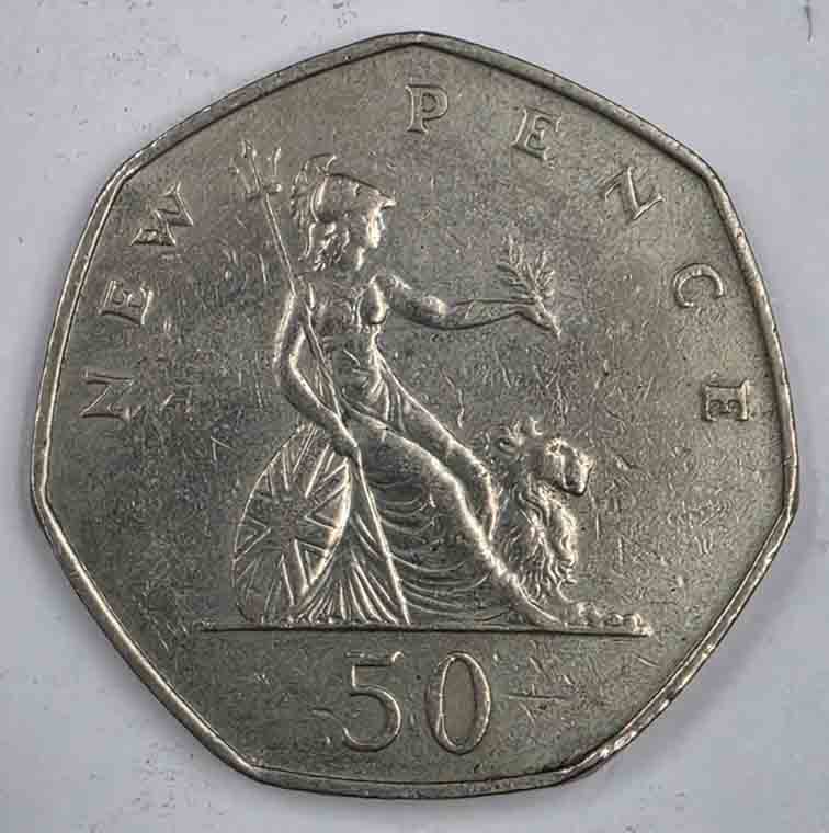 Great Britain 50 Pence 1969 KM#191