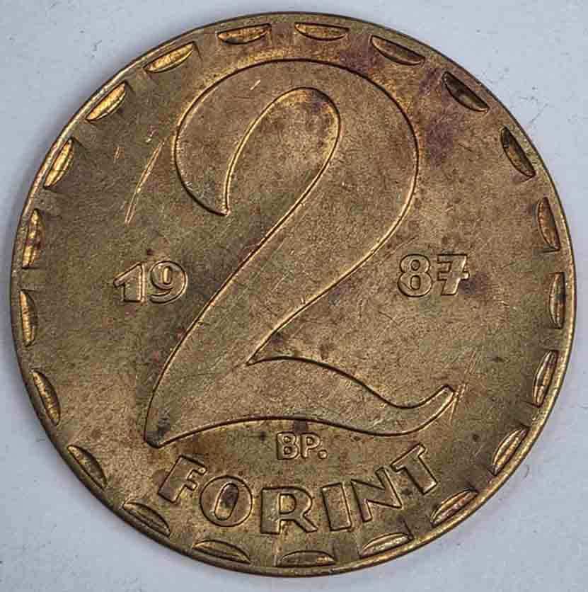 Hungary 2 Forint 1987 KM#591
