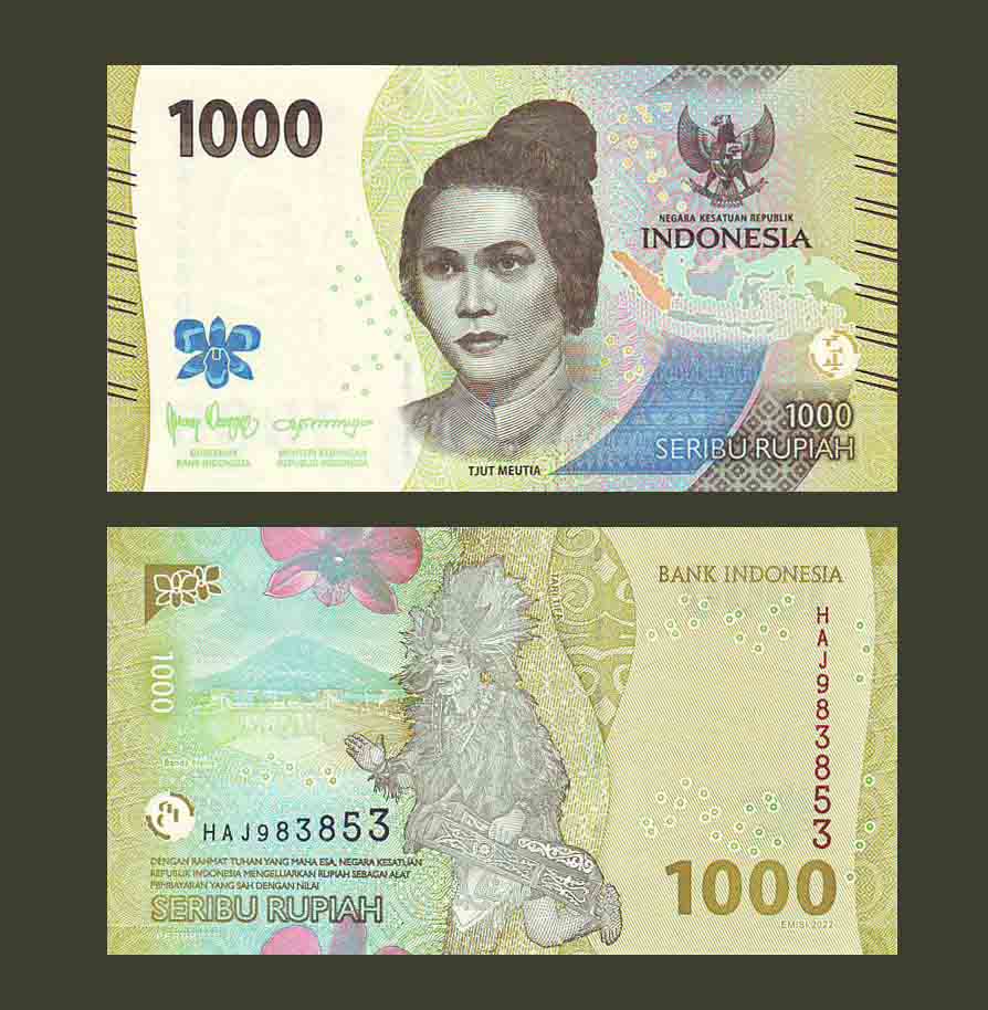 Indonesia 1000 Rupiah 2022 P162 UNC