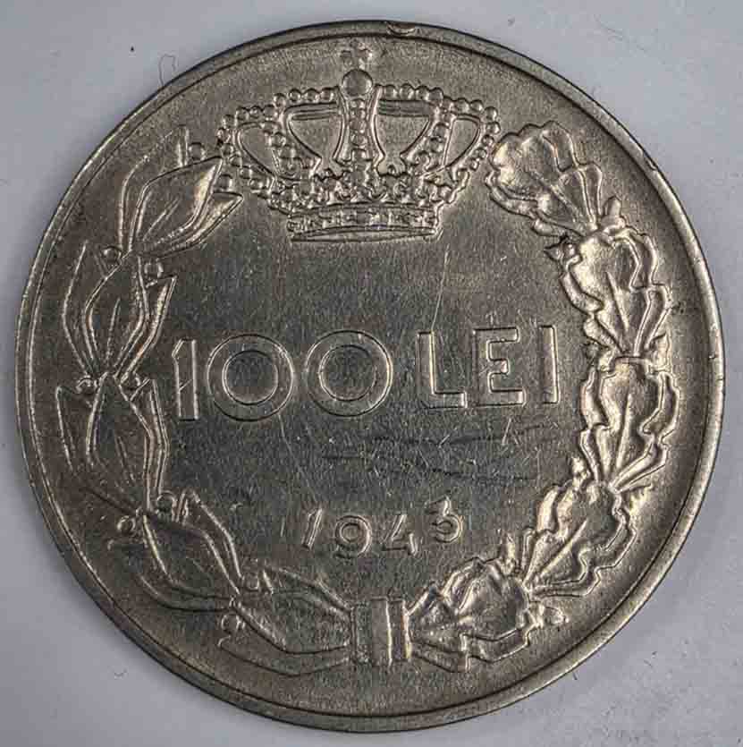 Romania 100 Lei 1943 KM#64
