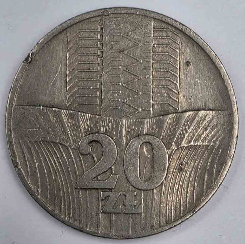 Poland 20 Zlotych 1974 Y#67